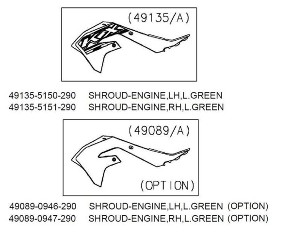 Genuine engine shrouds (With or without graphics)-image