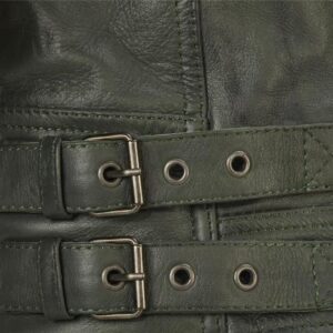 LONDON OLIVE LEATHER JACKET (male)-image