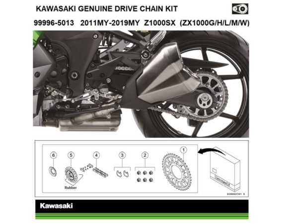 Genuine chain and sprocket kit-image